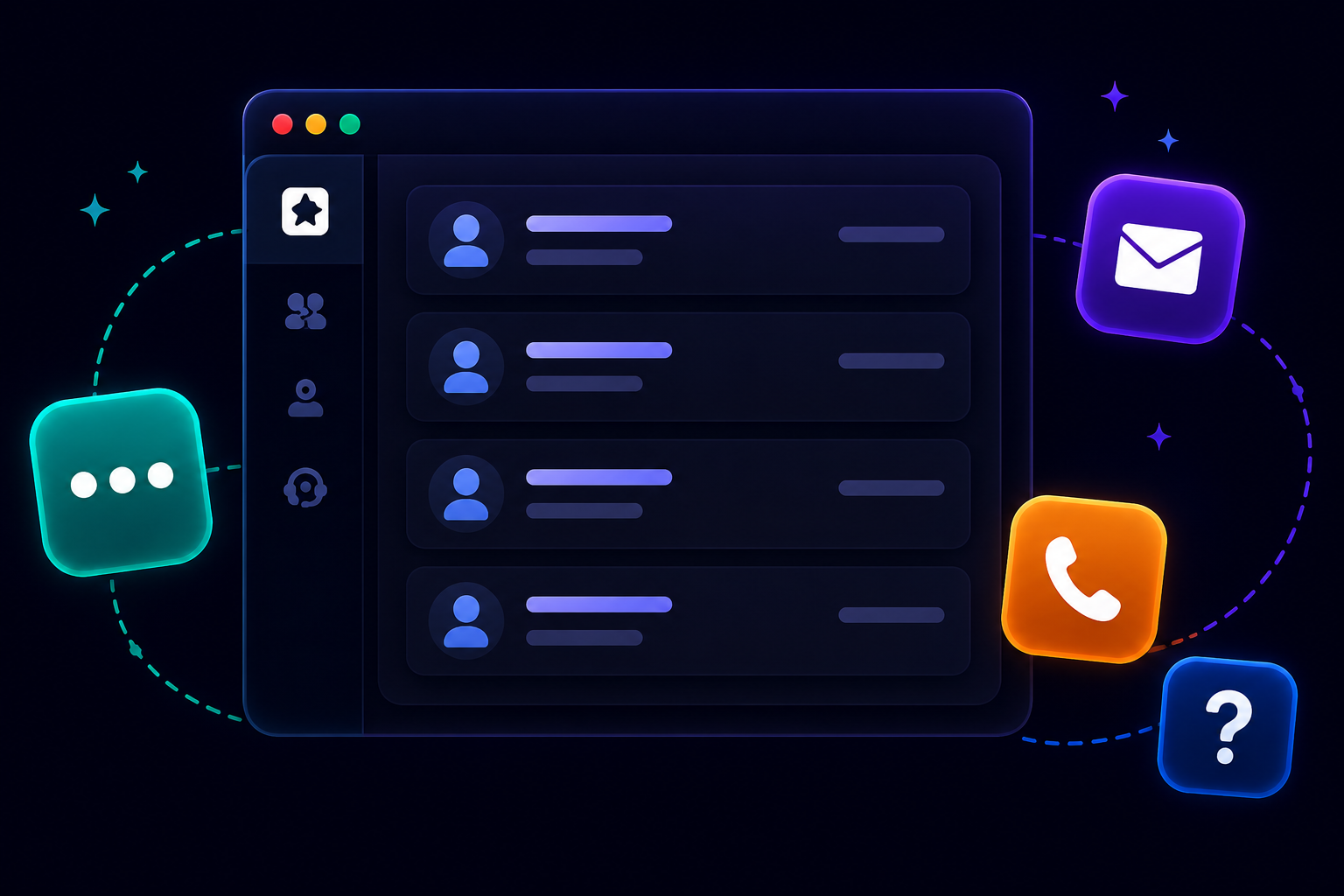 Dark mode BlockWriteAI support illustration