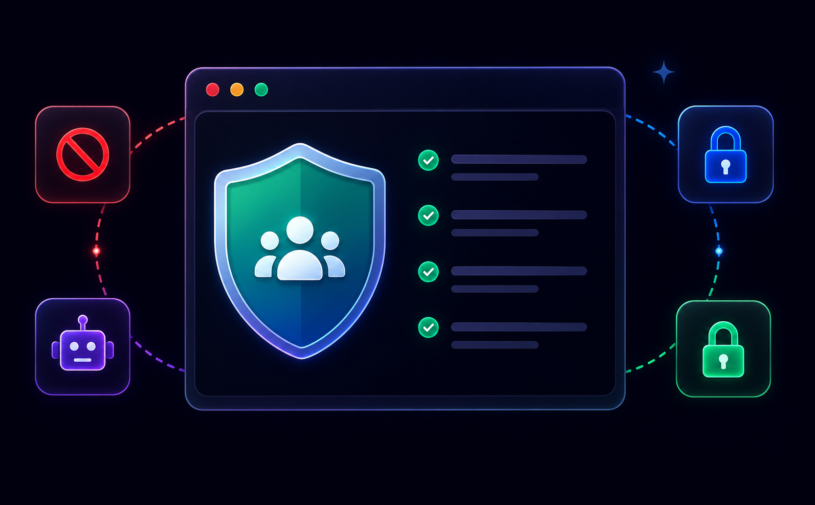 Dark mode trial restrictions security dashboard